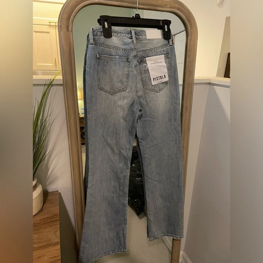 Pistola Stevie High Rise Relaxed Flare Jean - Picture 6 of 7